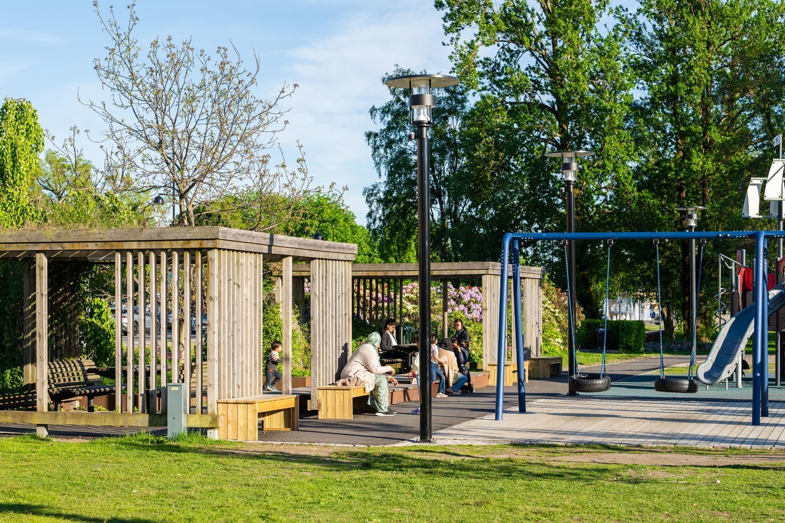 Lekeplass i Badeparken. Galleribilde