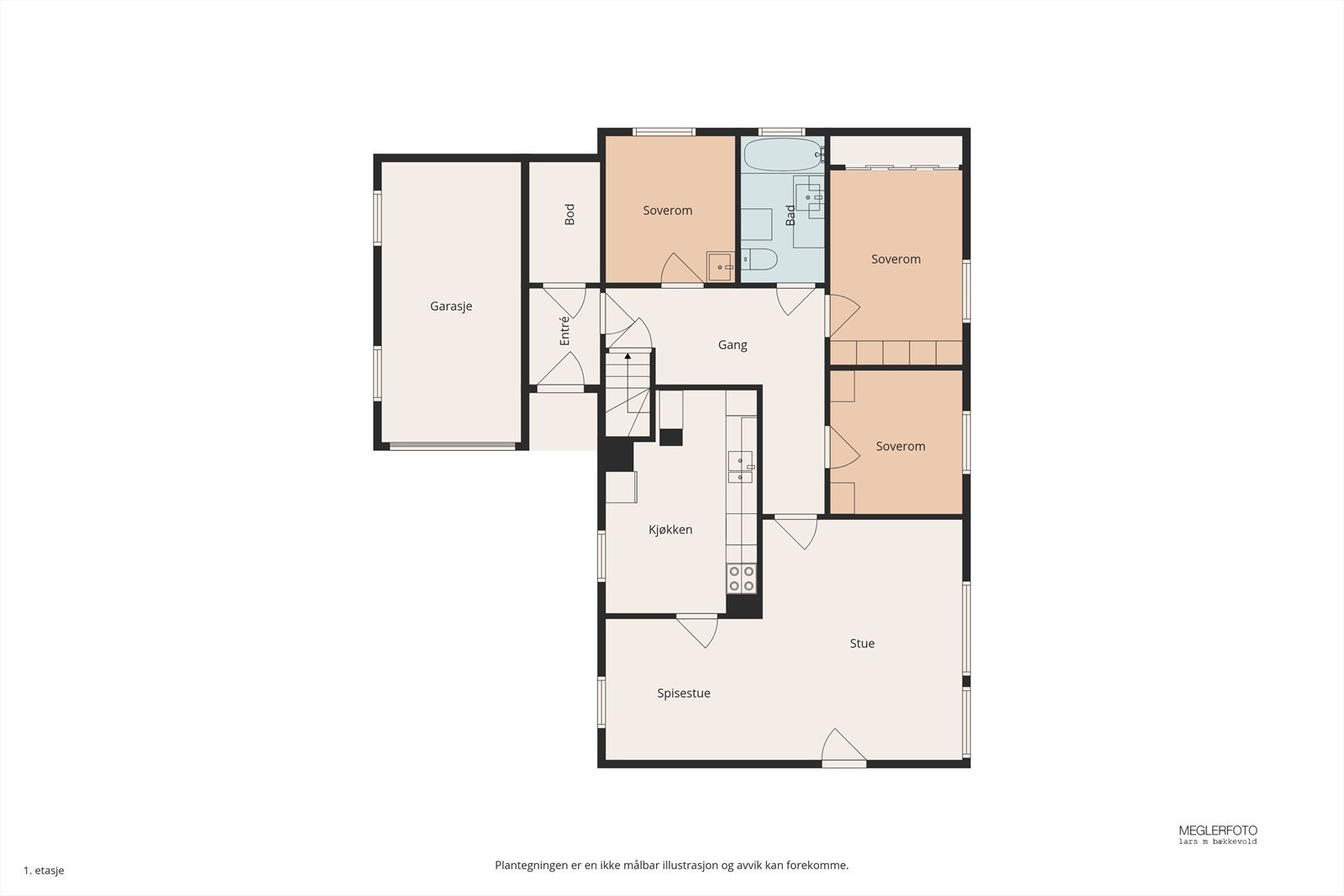 Plantegning hovedplan Galleribilde