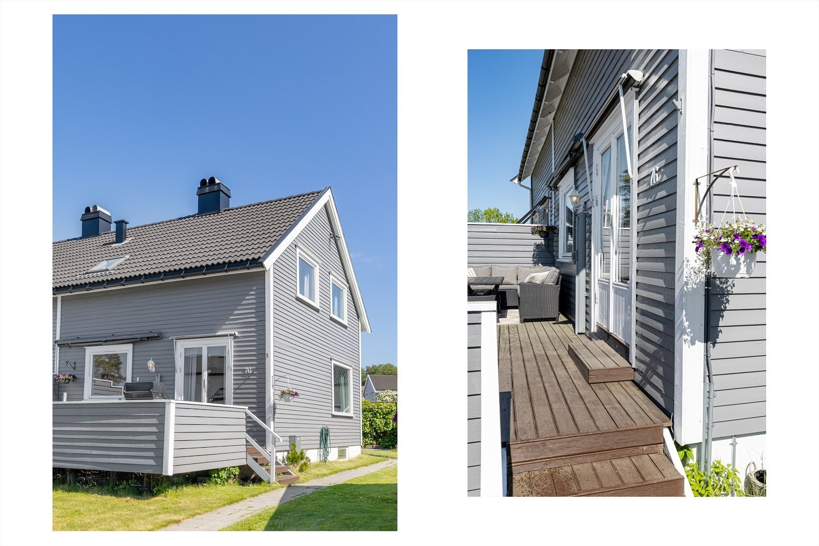Detaljer fra fasaden og uteområdet. Galleribilde