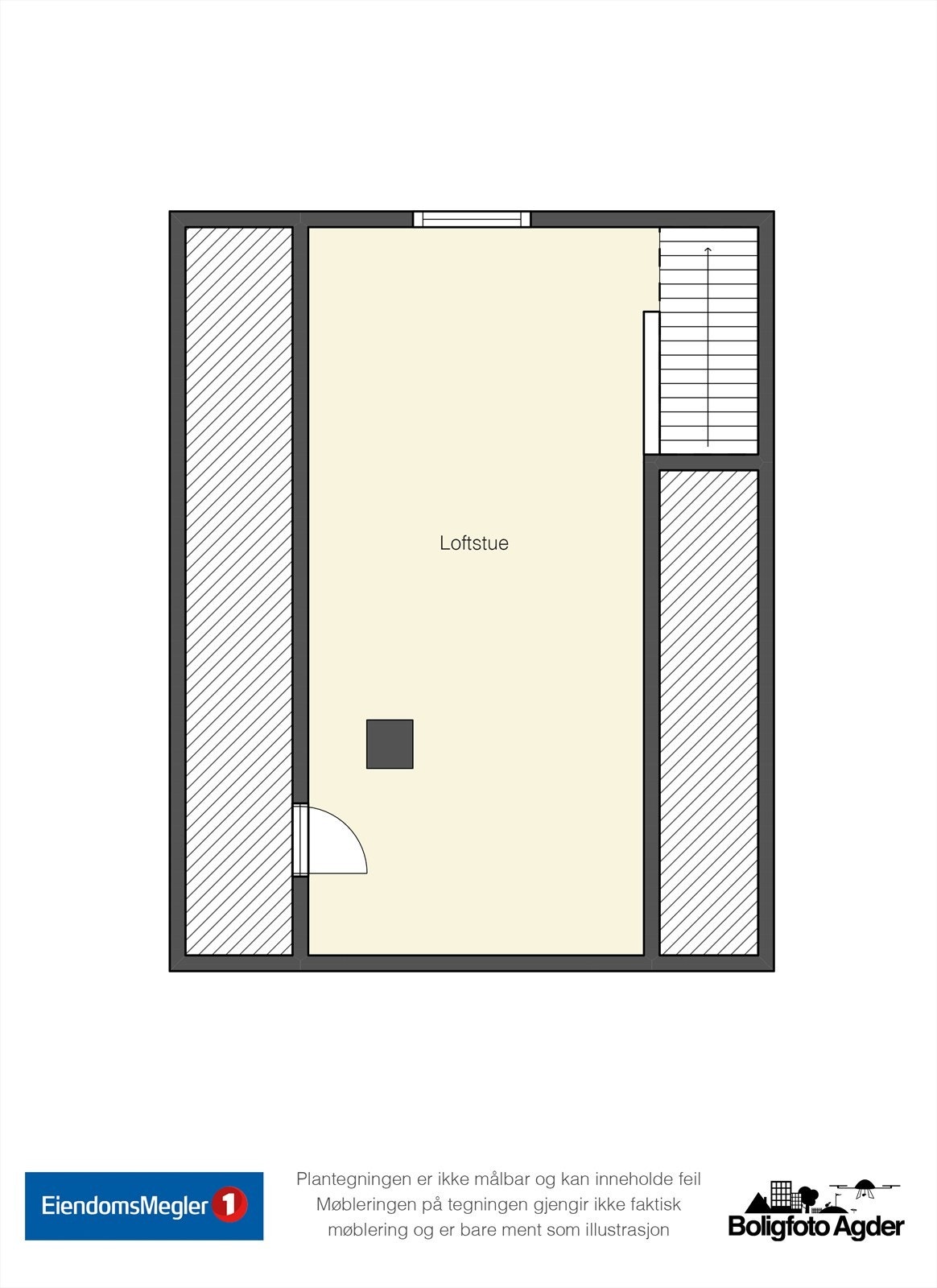 Plantegning loft Galleribilde