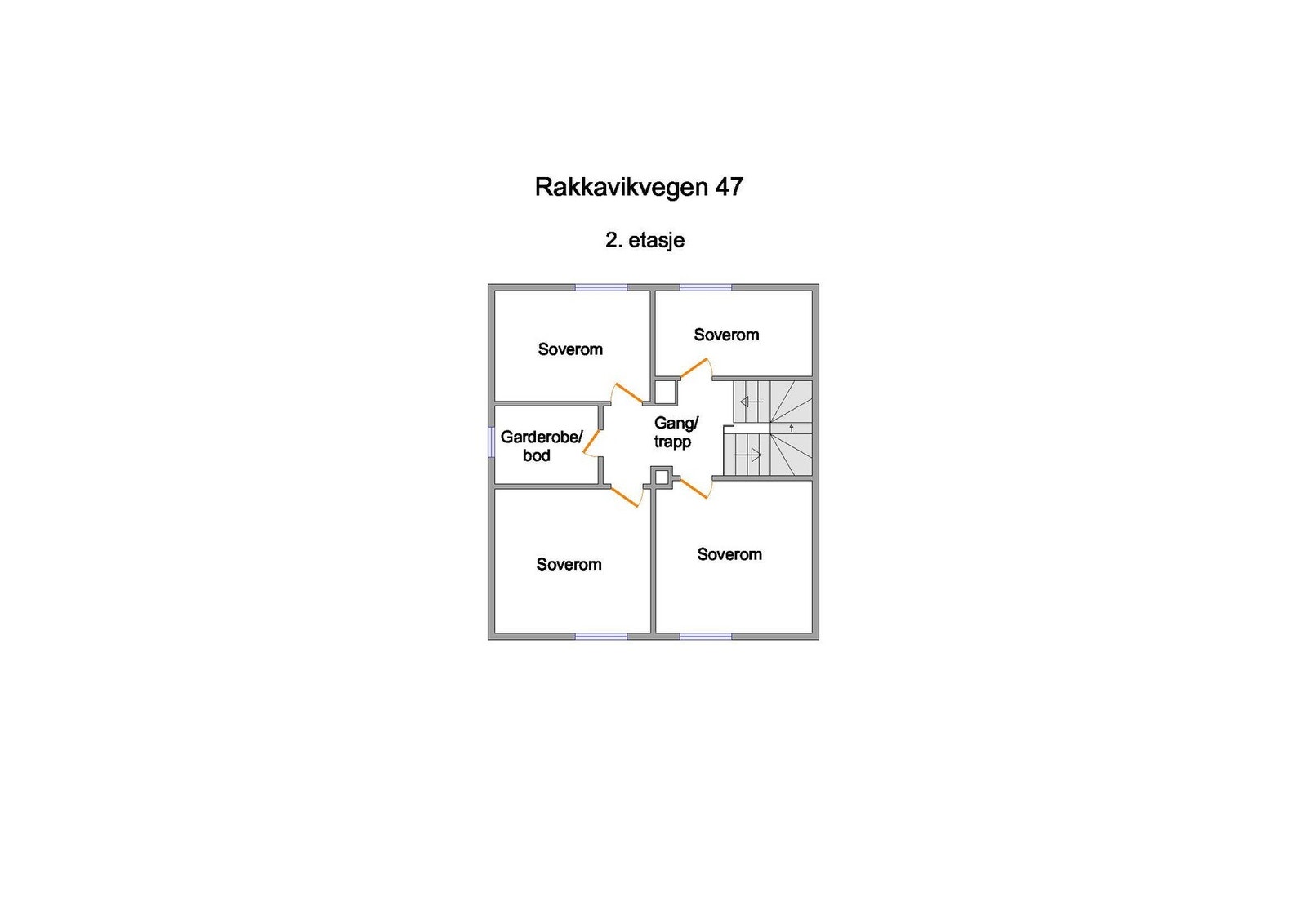 Planskisse 2. etasje. Galleribilde