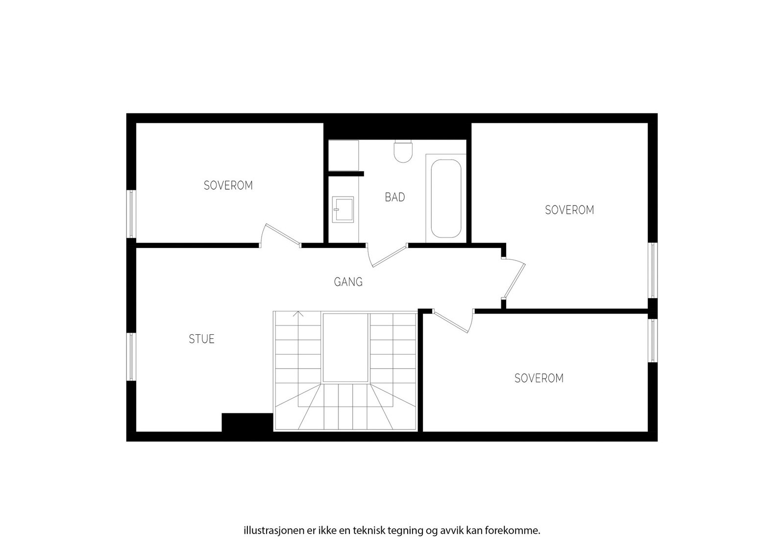 Plantegning 2. etasje Galleribilde