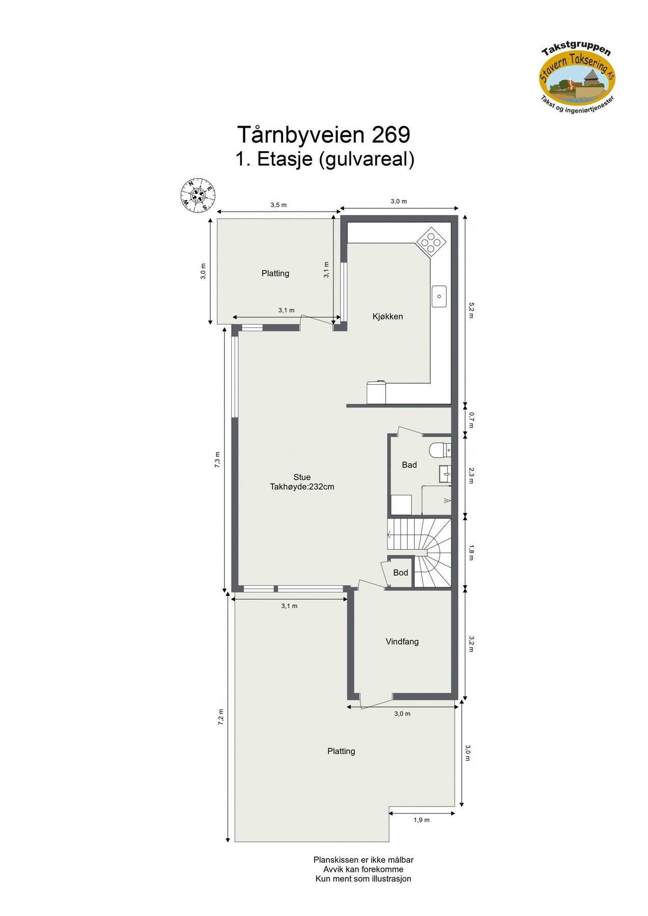 Plantegning Galleribilde