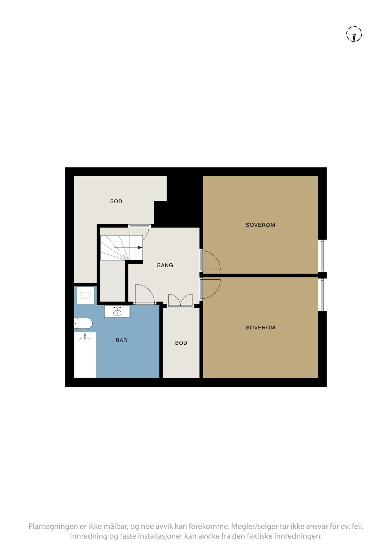 Planskisse loft Galleribilde