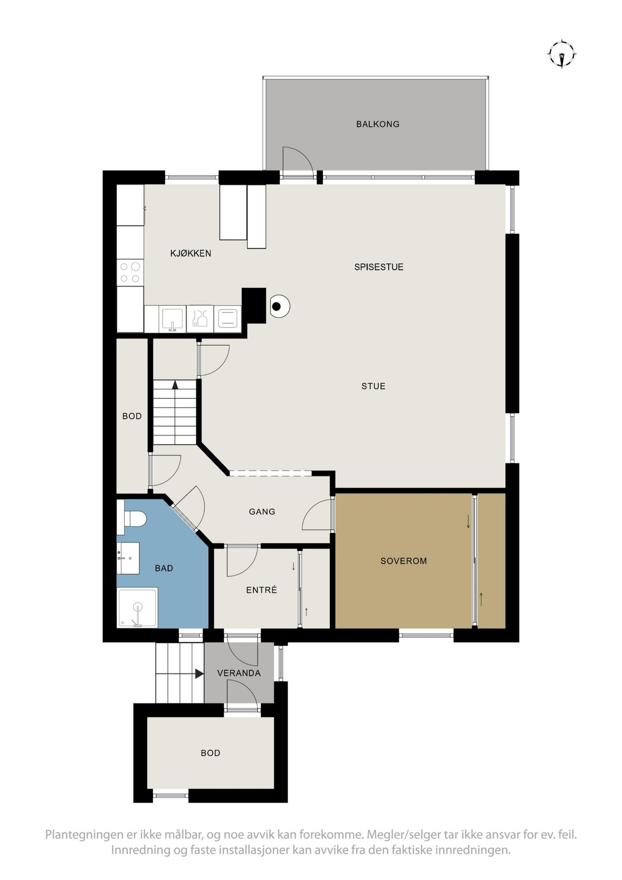 Planskisse 2. etasje Galleribilde