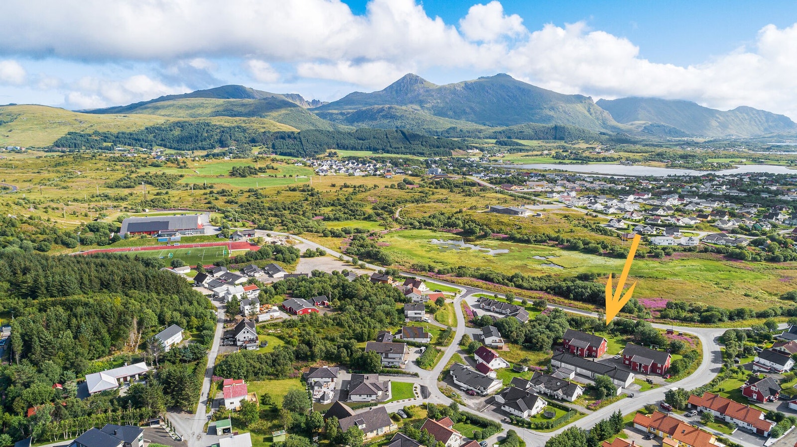Dronebilde fra 2020. Galleribilde