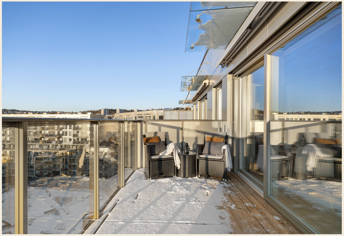 God plass på balkongen Galleribilde