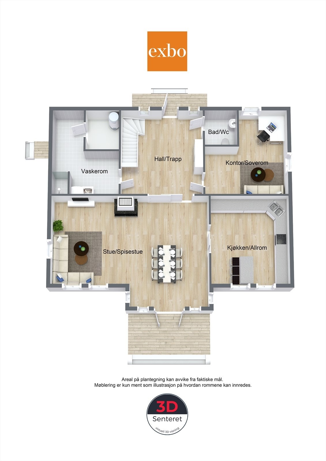 Plantegning 1.etasje Galleribilde