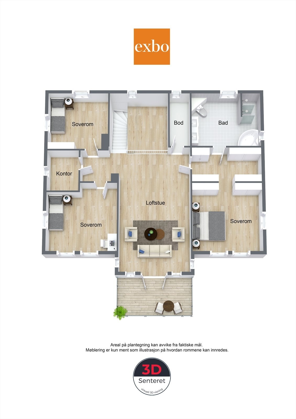 Plantegning 2.etasje Galleribilde