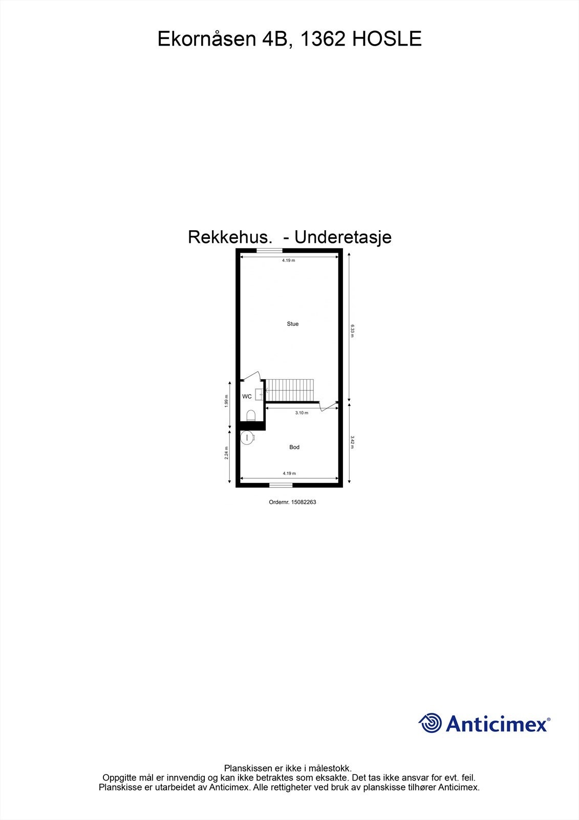 Plantegning - Underetasje Galleribilde