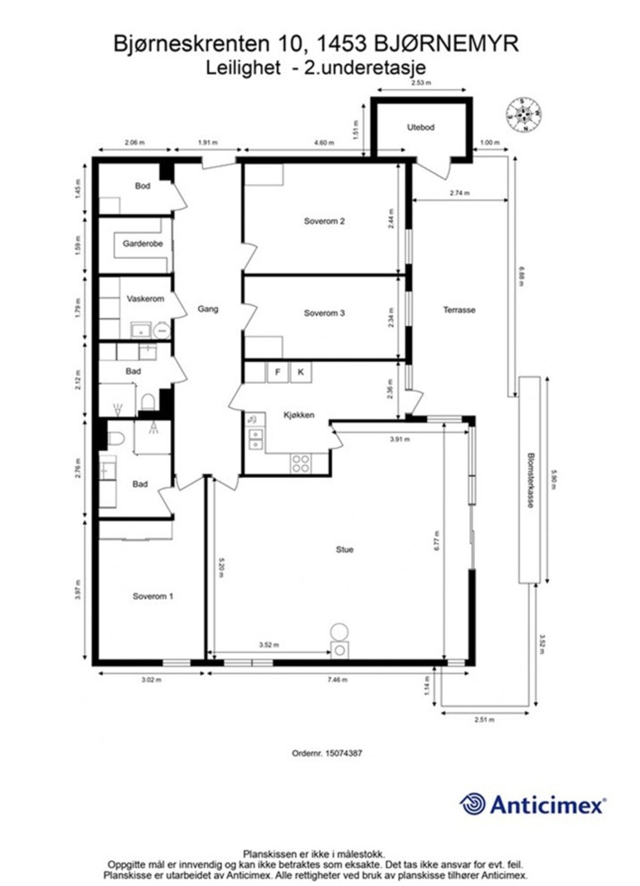 Plantegning Galleribilde