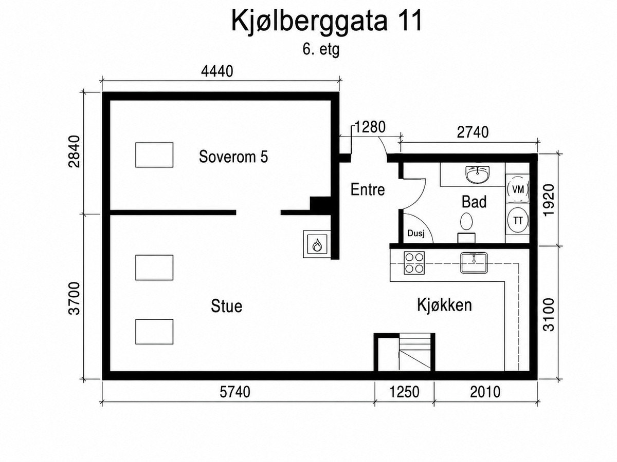 Plantegning er ikke helt nøyaktig Galleribilde