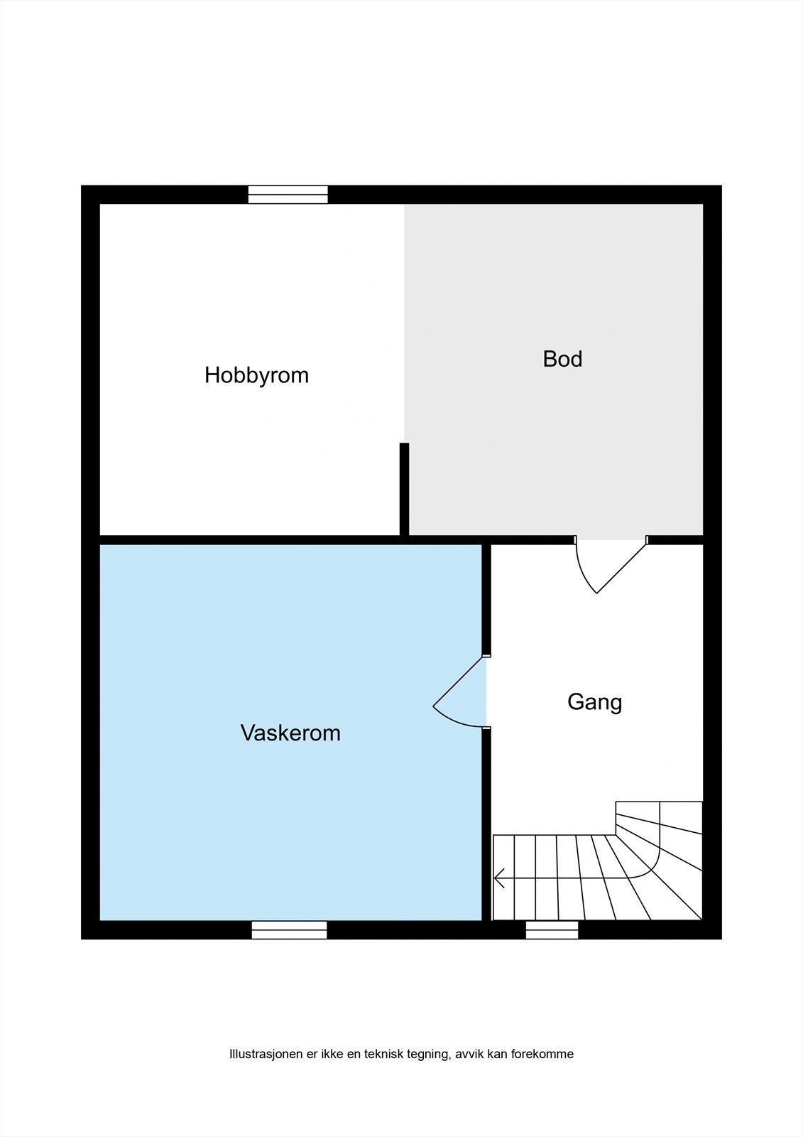 Plantegning kjeller Galleribilde