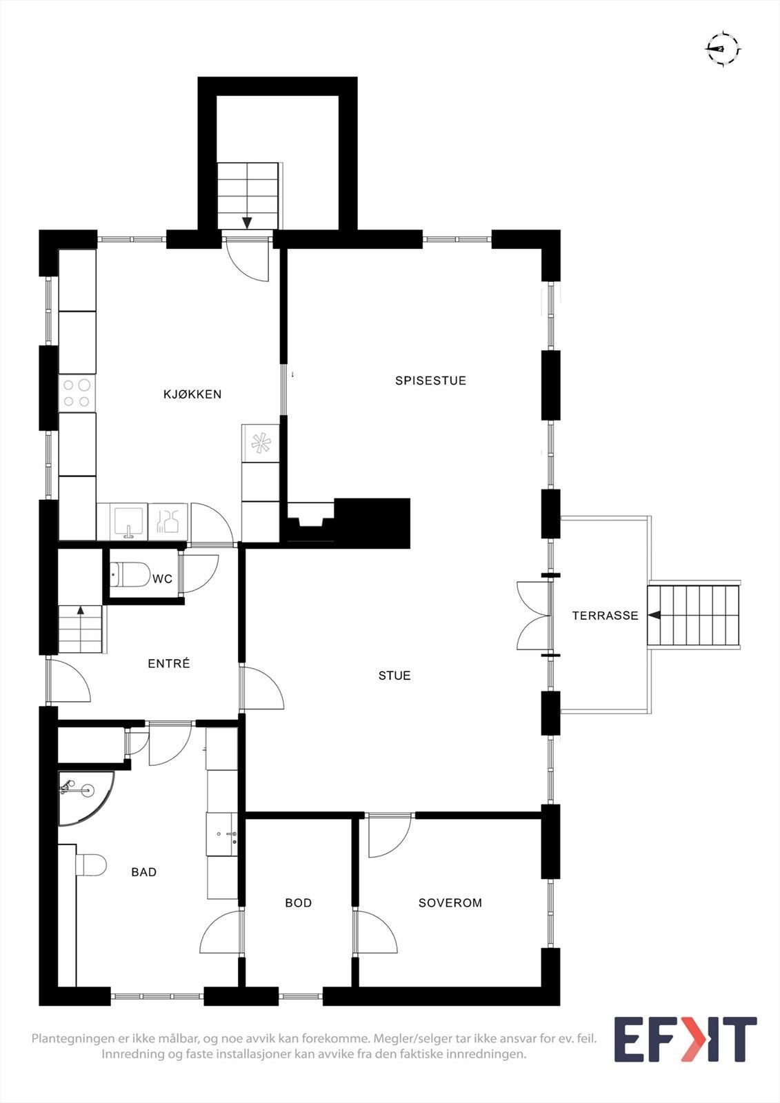 Plantegninger for hovedetasje Galleribilde