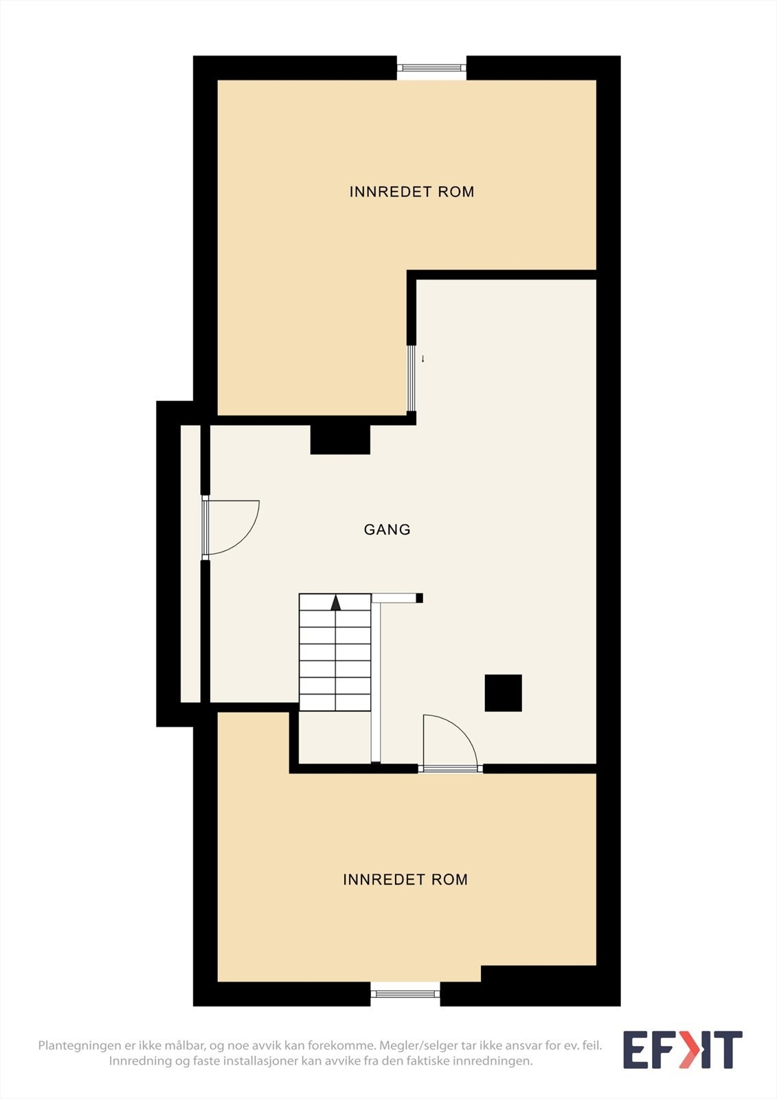 Plantegning loftsetasje. Galleribilde