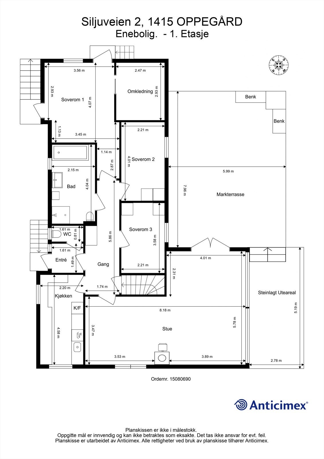 Plantegning 1. Etasje Galleribilde