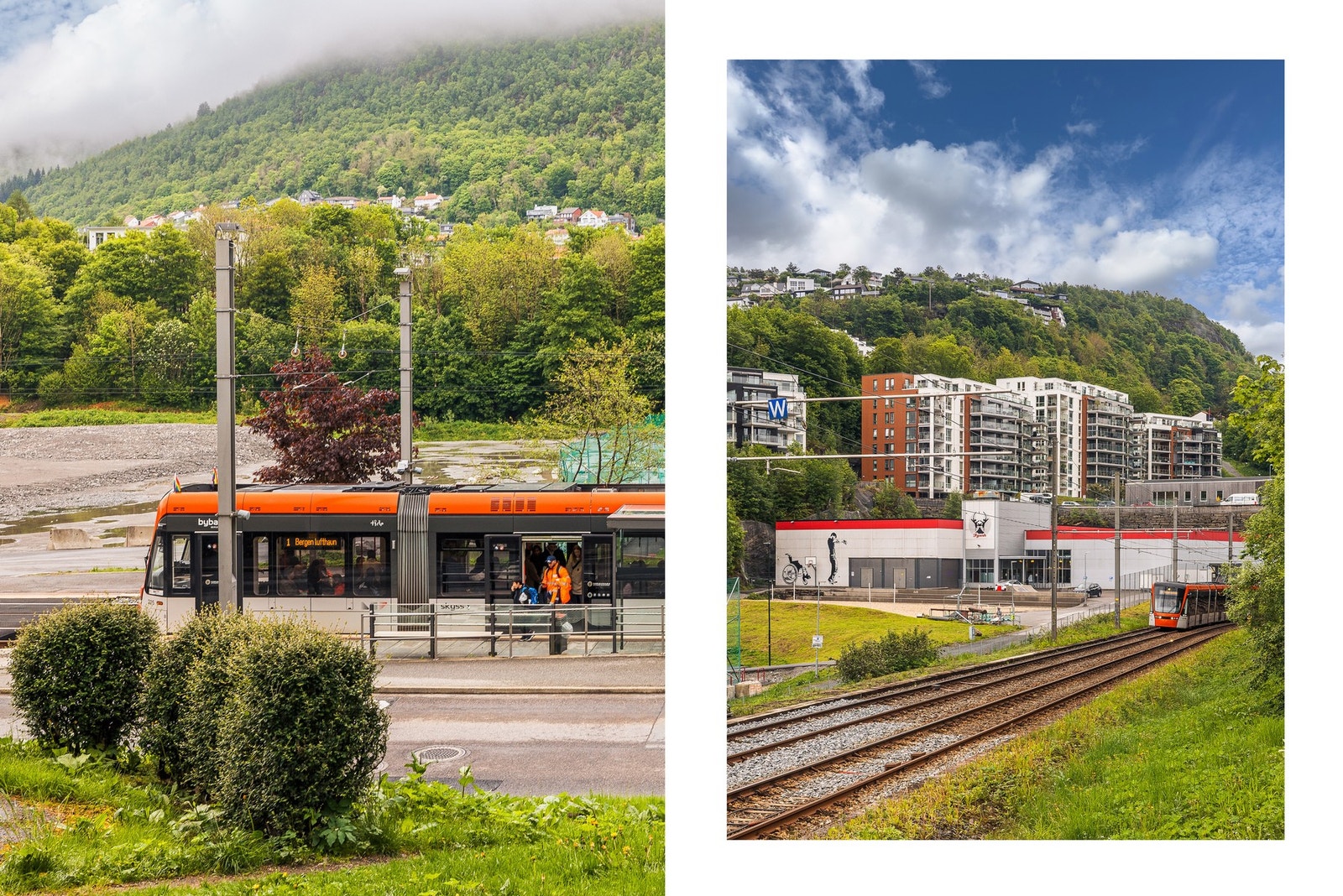 Gode kollektive transportmuligheter med ca. 3 min. gange til buss og Slettebakken bybanestopp. Galleribilde
