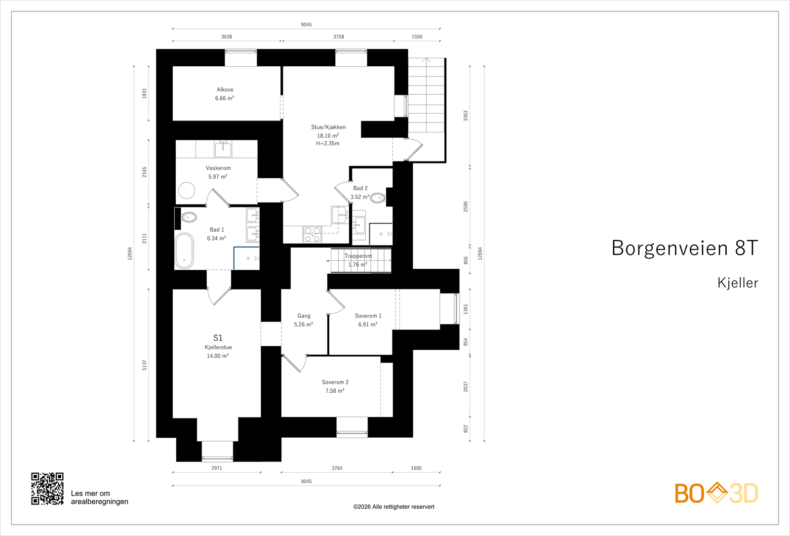 Plantegning kjeller Galleribilde
