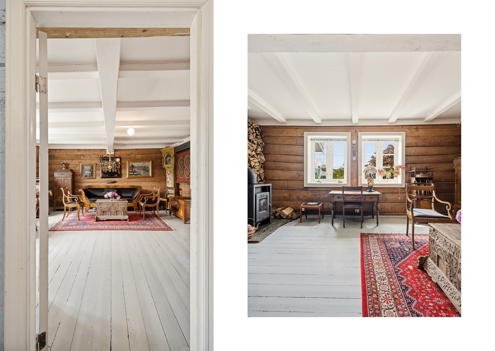 På motsatt ende av kjøkkenet finner du den andre herlige stuen. Galleribilde
