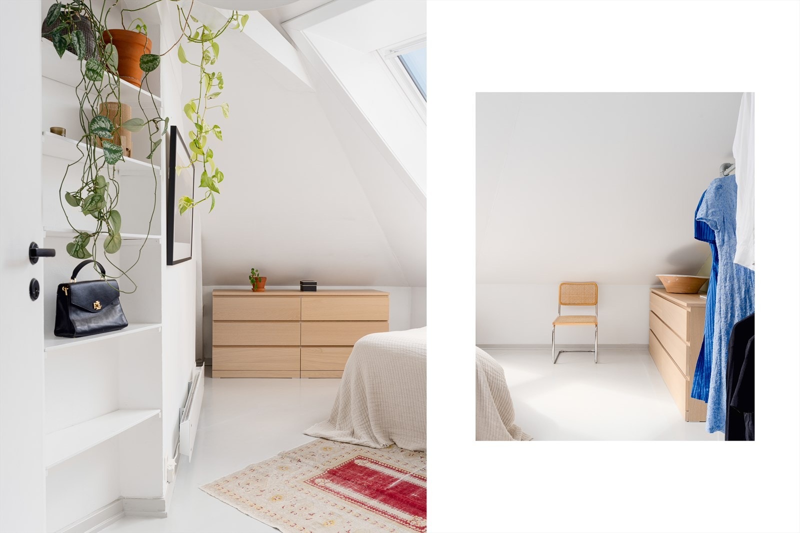 Soverommet har god plass til både dobbeltseng og oppbevaringsmøbler. Galleribilde