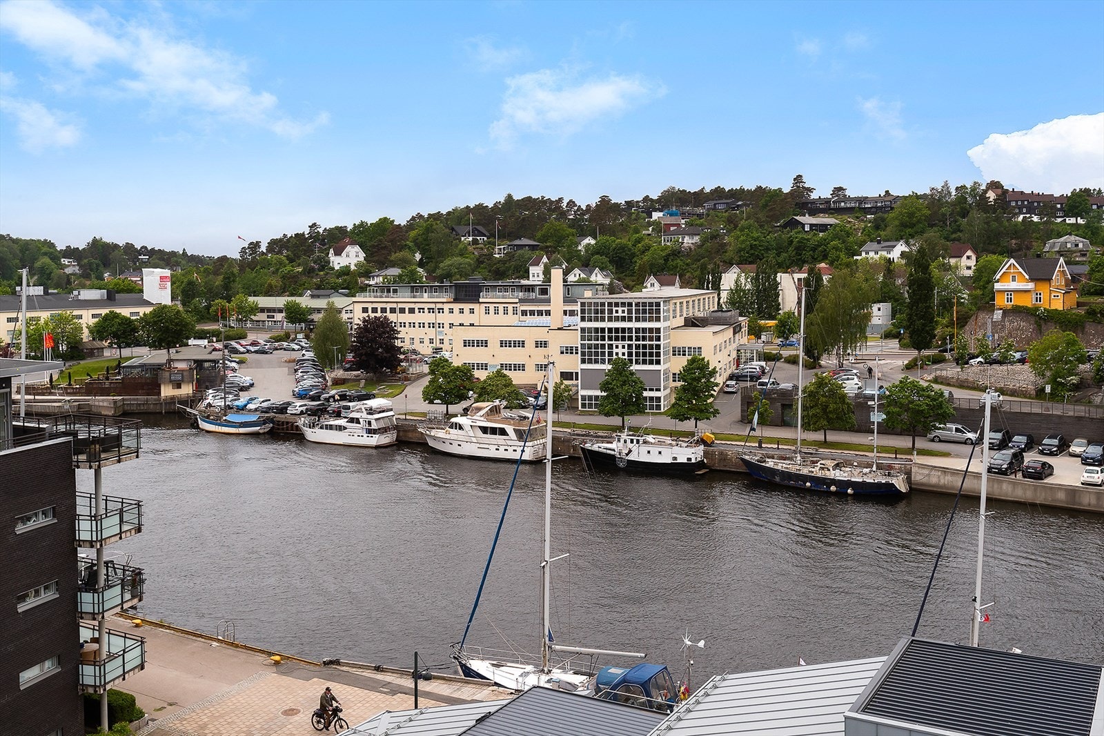 Nydelig utsikt fra takterrassen Galleribilde