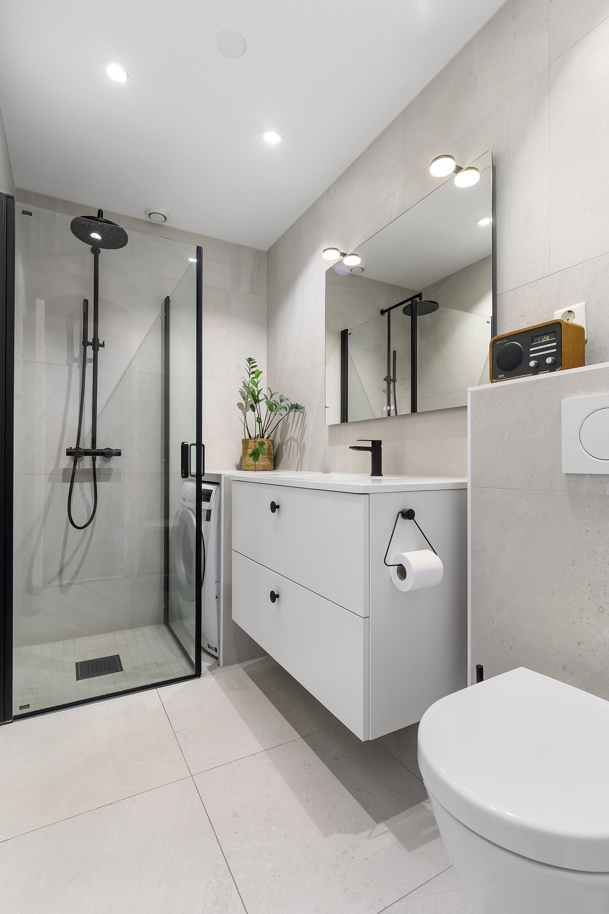 Badet ble totalrenovert av Godt Bad AS i 2020. Galleribilde