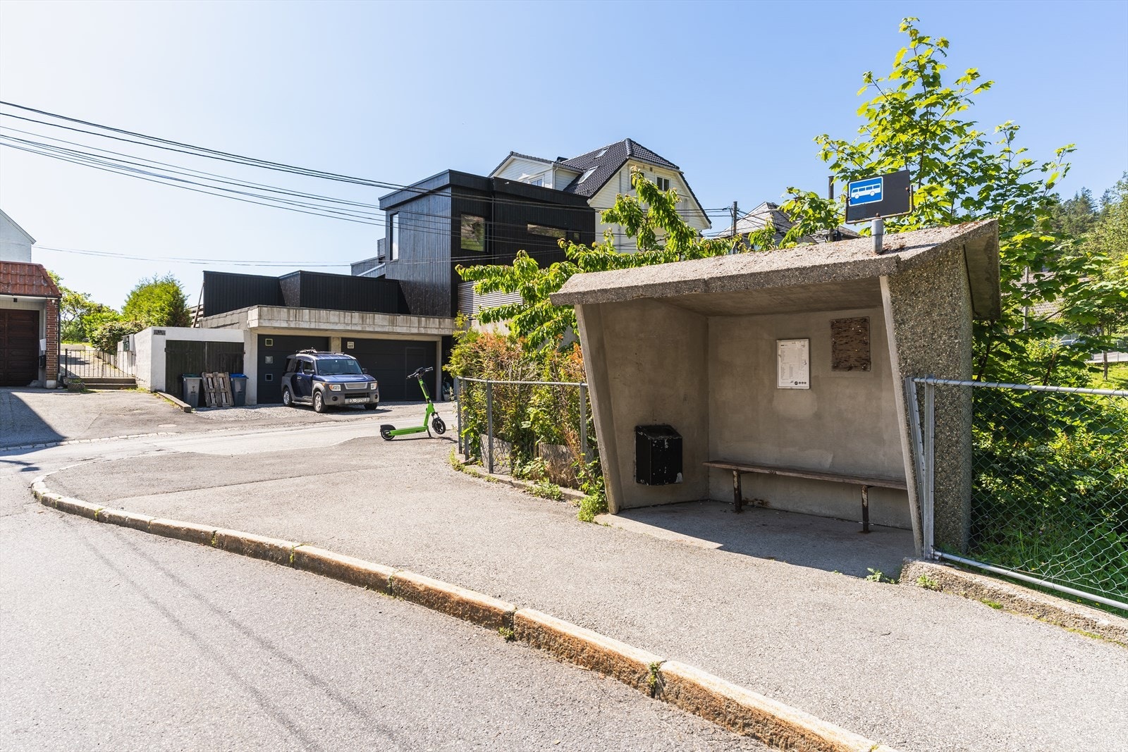 Kort vei til busstopp Galleribilde