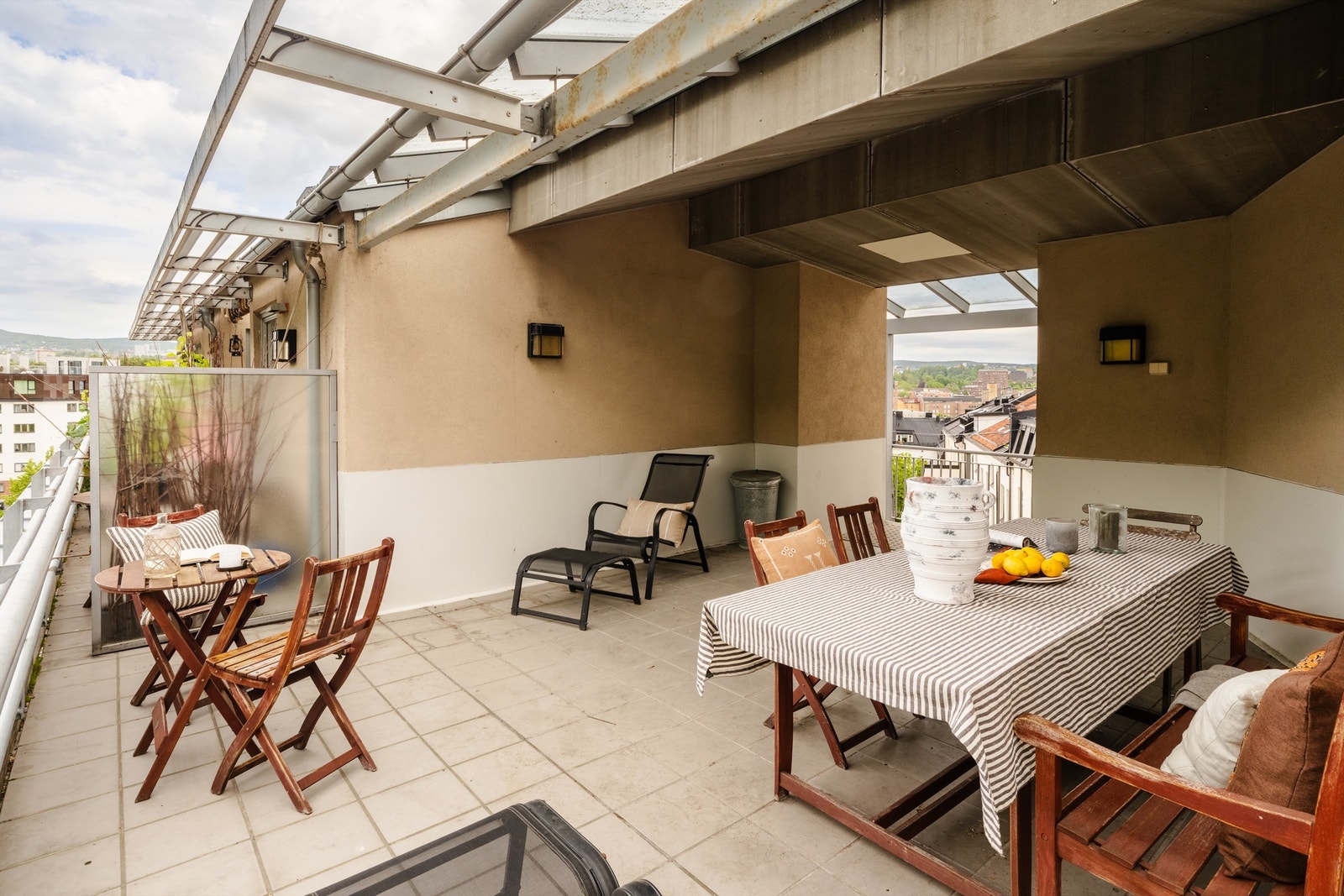 Sameiet har en felles takterrasse som kan benyttes av beboerne. Galleribilde