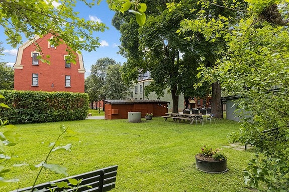Flotte felles uteområder. Her kan man samle venner og grille på sommeren! Galleribilde