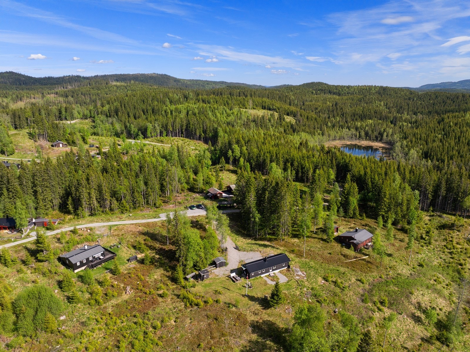 Fra hytta er det gangavstand til Hurdal Skisenter, et populært alpinanlegg med nedfarter for alle nivåer. Veien til skibakken blir brøytet - så enkelt å komme seg i bakken! Galleribilde