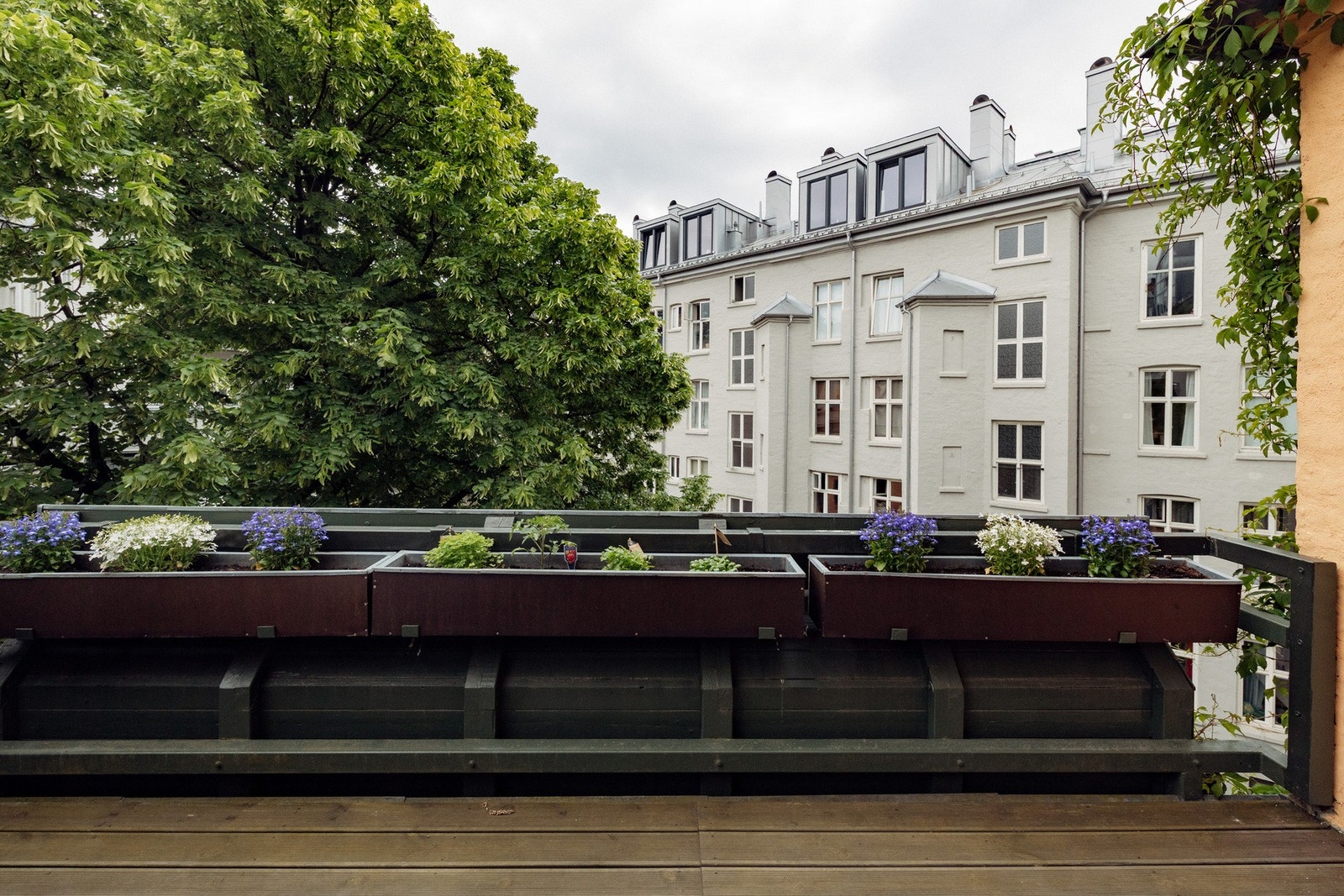 Uteplassene er til fri benyttelse for beboerne. Galleribilde