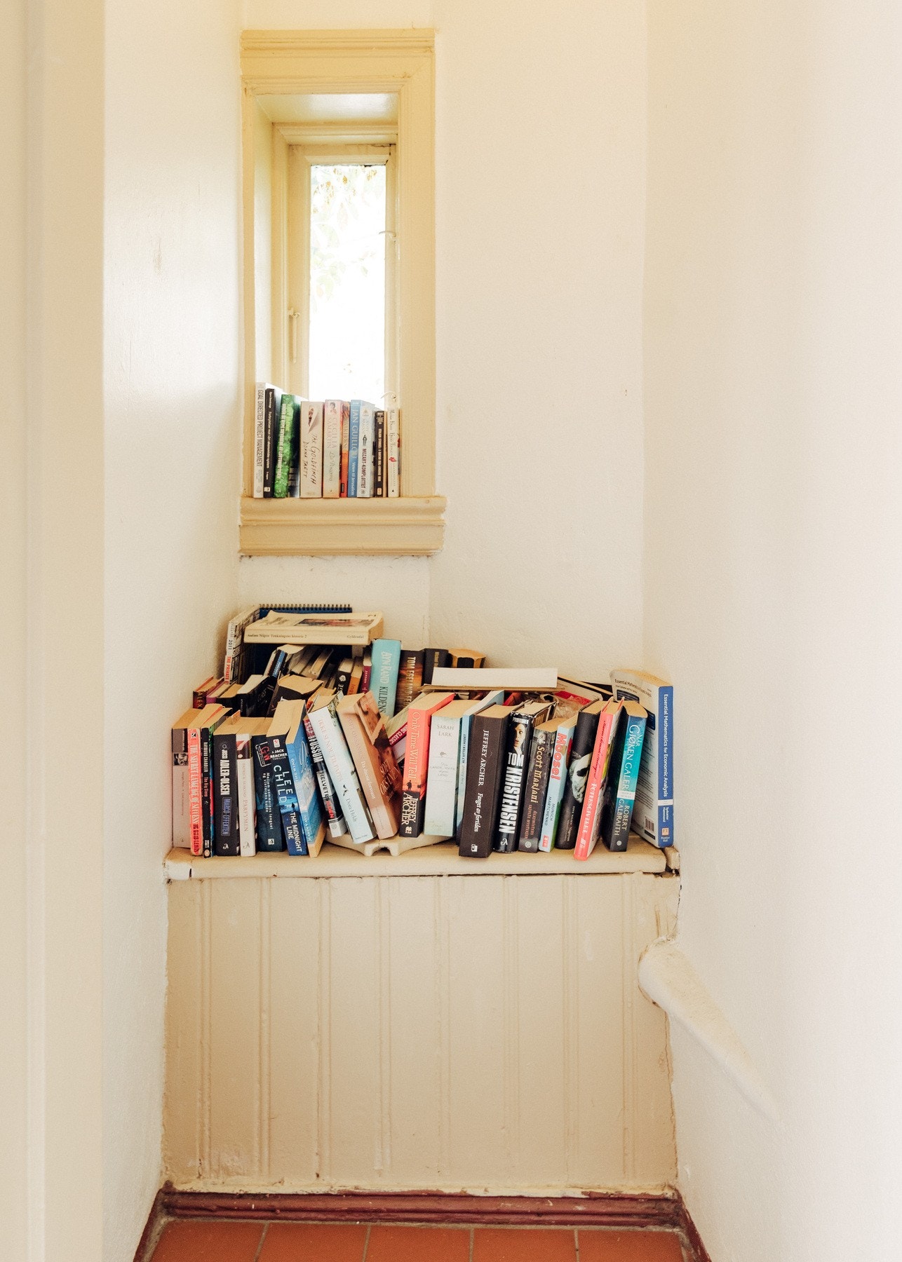 Felles "Bibliotek" i oppgangen. Galleribilde