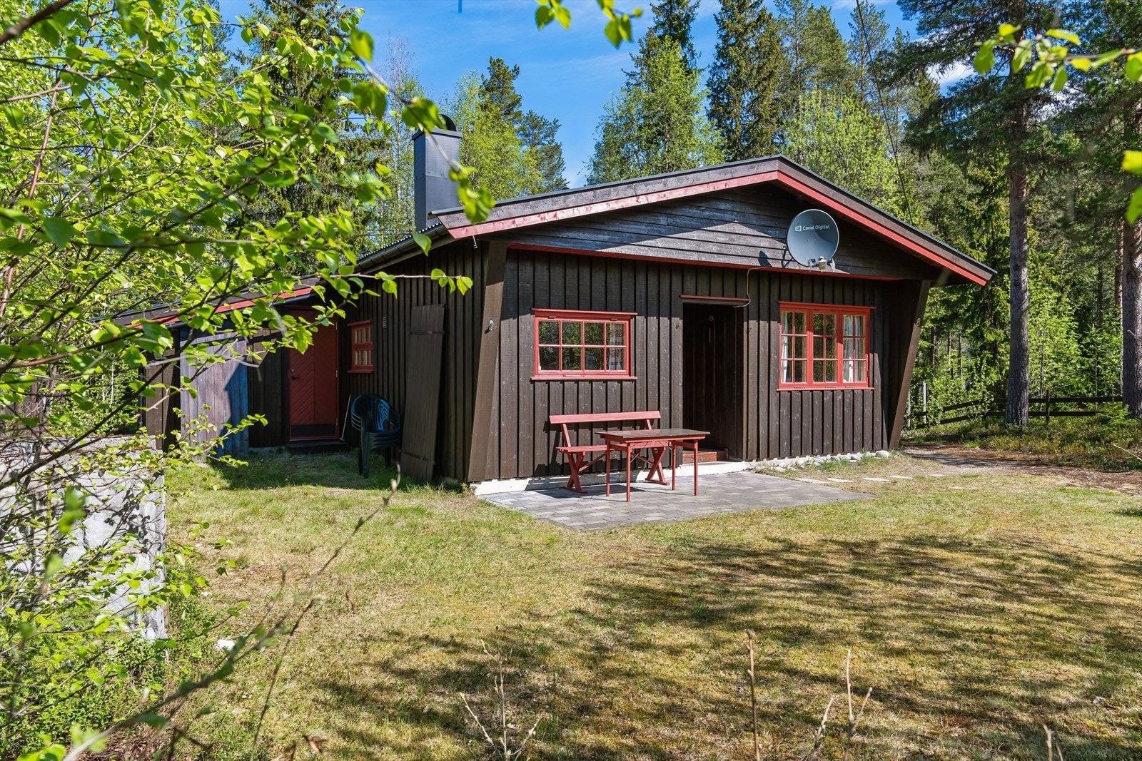 Fritidsbolig oppført i 1958, med en omfattende ombygging og utvidelse utført i perioden 1983-1986. Foto: Johan Anderson v/Efkt Norge AS Galleribilde