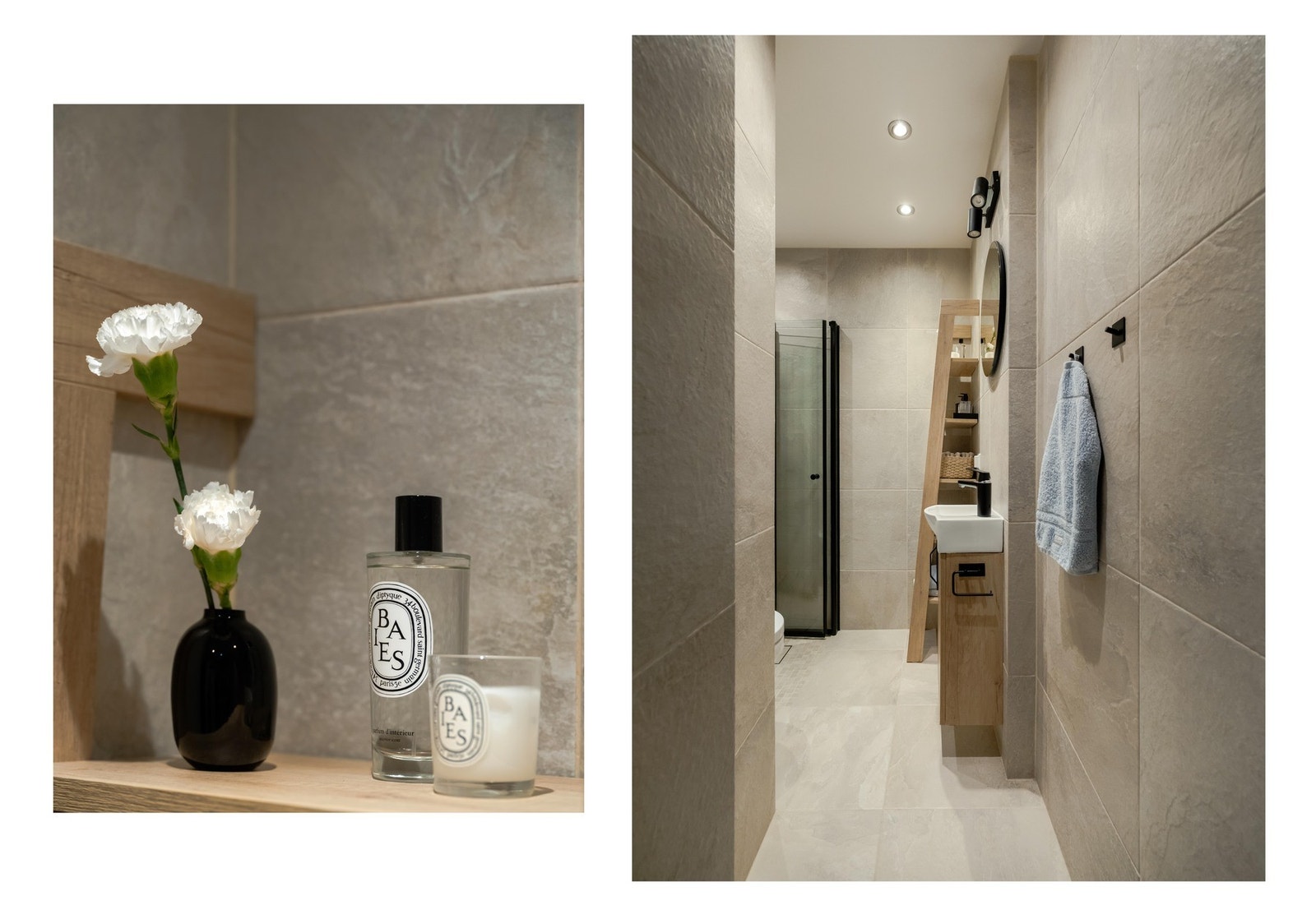 Badet er innbydende og ble renovert av fagfolk i 2010. Dokumentasjon på arbeidene foreligger. Det ble oppgradert i 2022 med nye fliser og smakfull innredning. Galleribilde