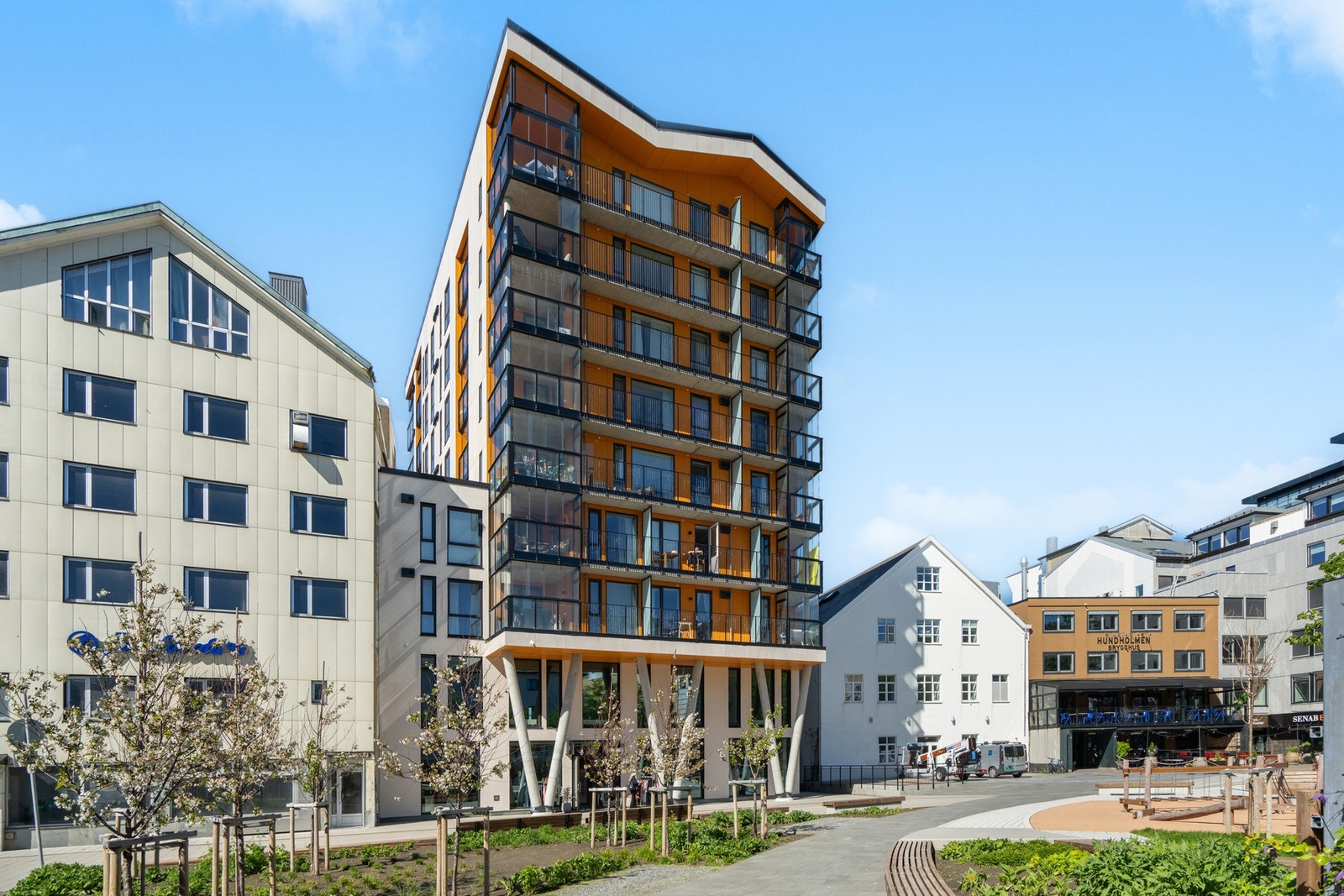 Her bor du med gangavstand til alt bylivet har å by på, fra kafeer til butikker. Galleribilde
