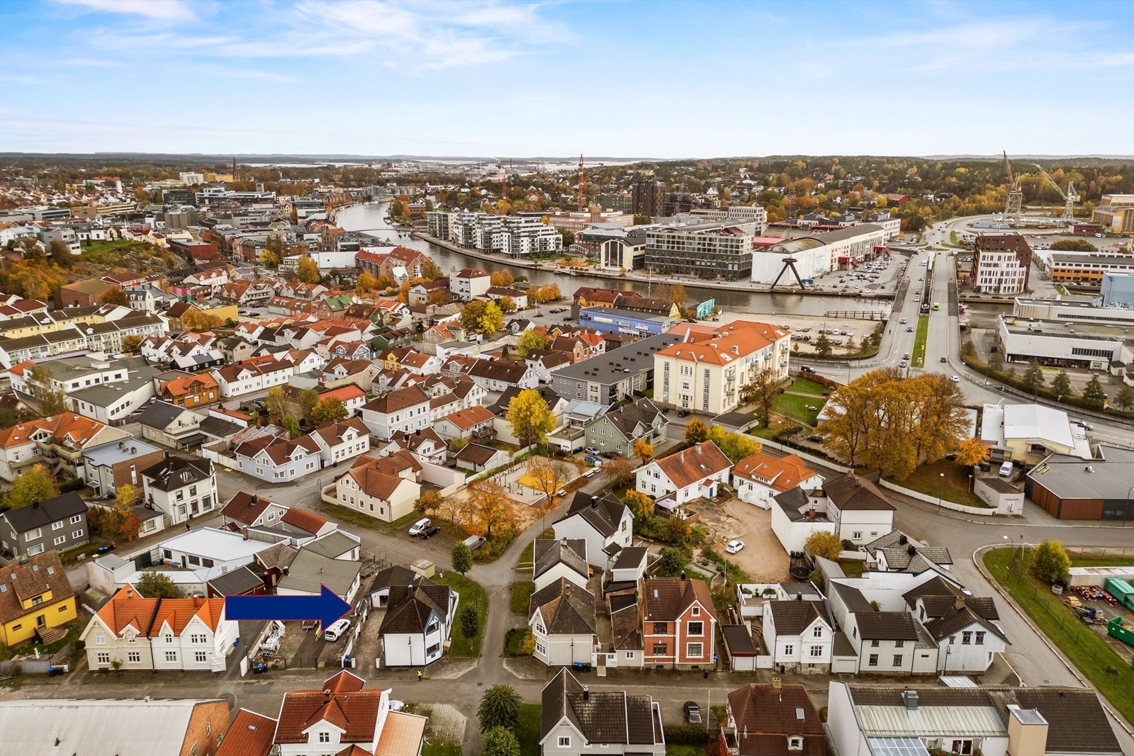 Boligen ligger midt i hjertet av Fredrikstad Galleribilde