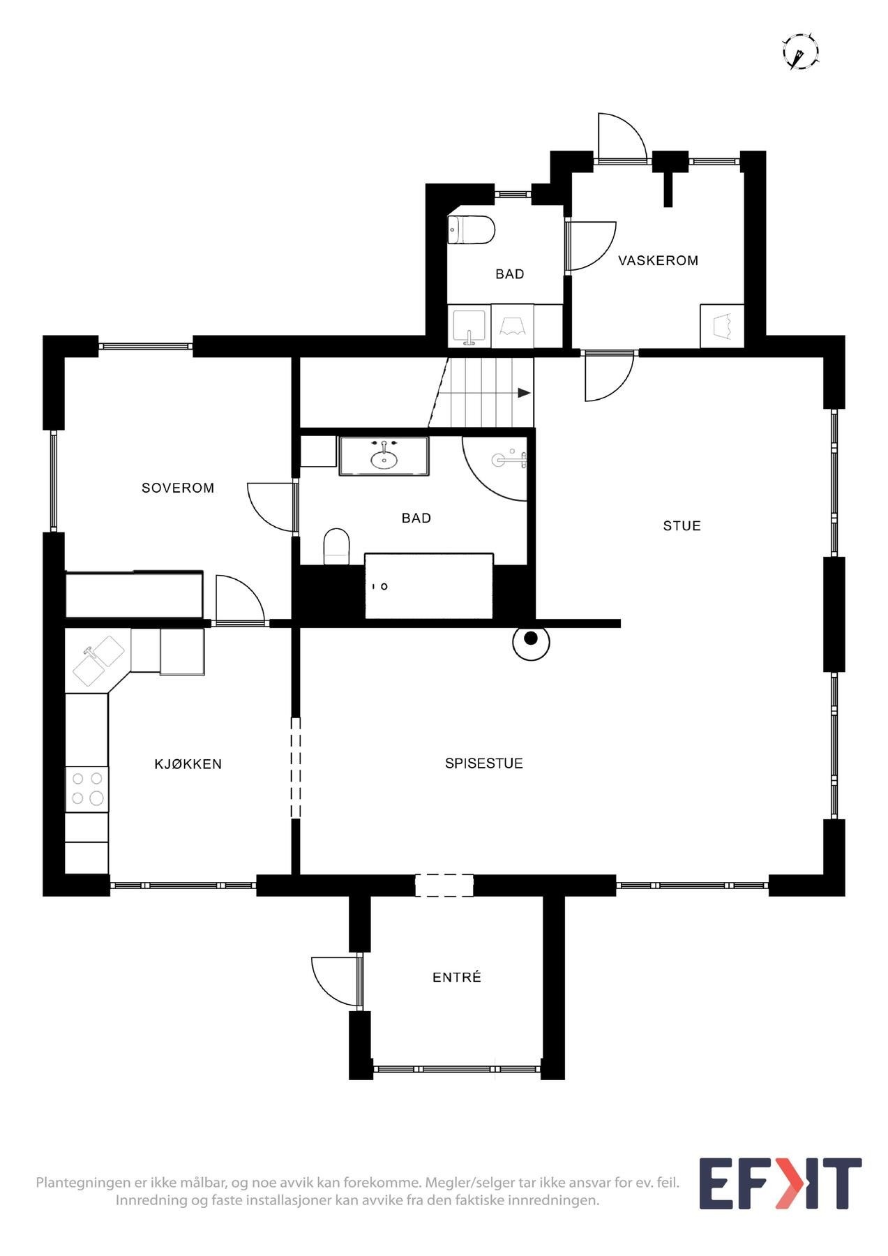 Plantegning hovedplan Galleribilde
