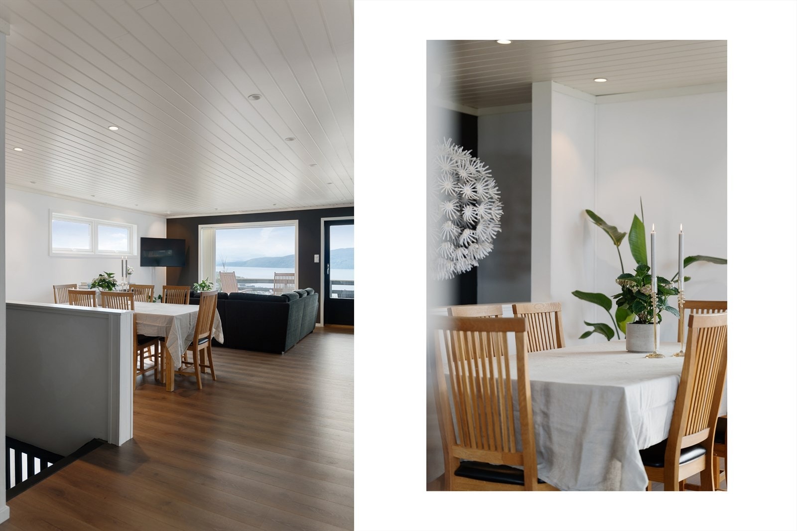 Fra eiendommen er det flott utsikt over Narvik, Ofotfjorden og omkringliggende fjellområder, med gode solforhold og ca. 3 km til sentrum. Galleribilde