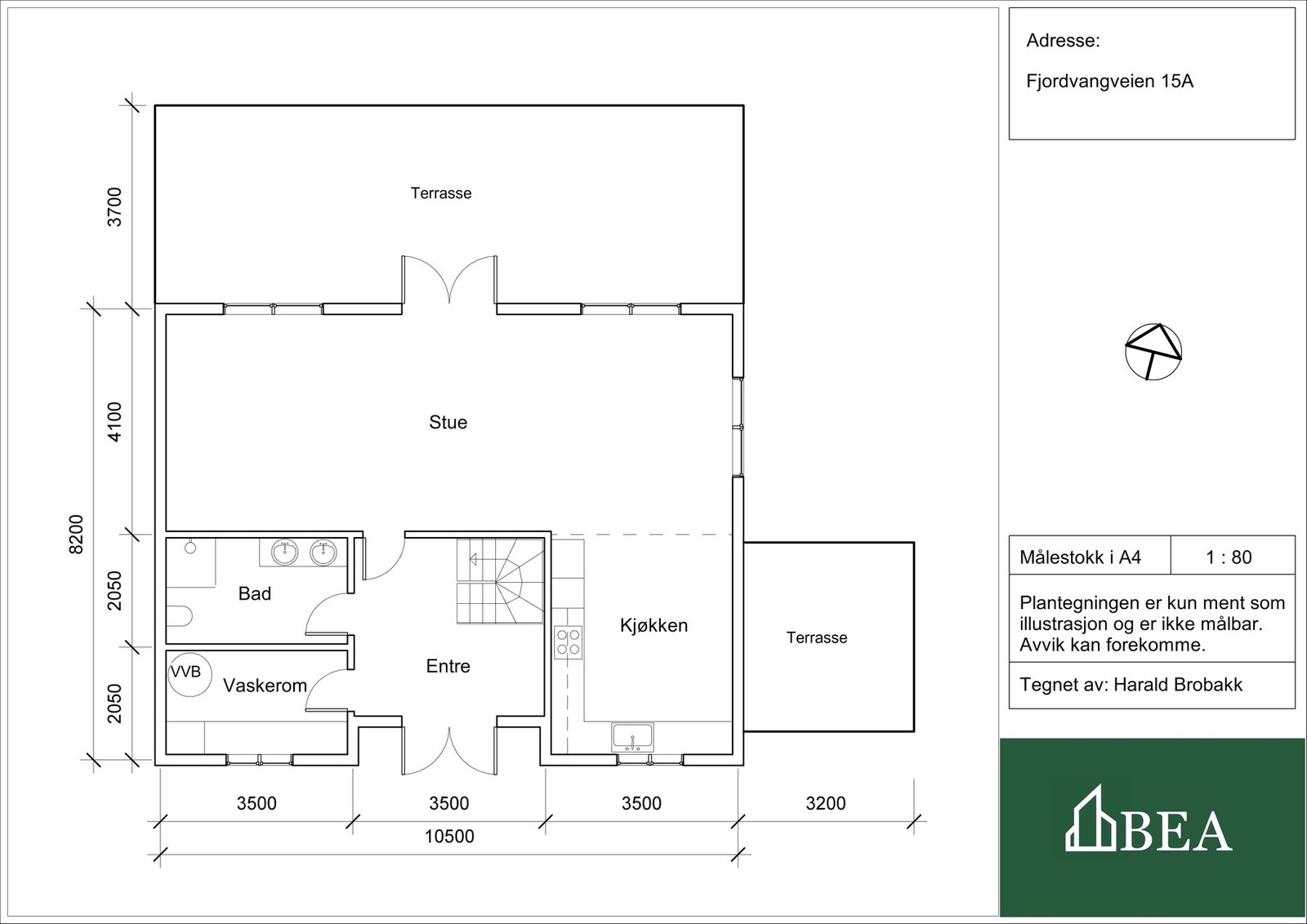 Plantegning 1.etasje Galleribilde