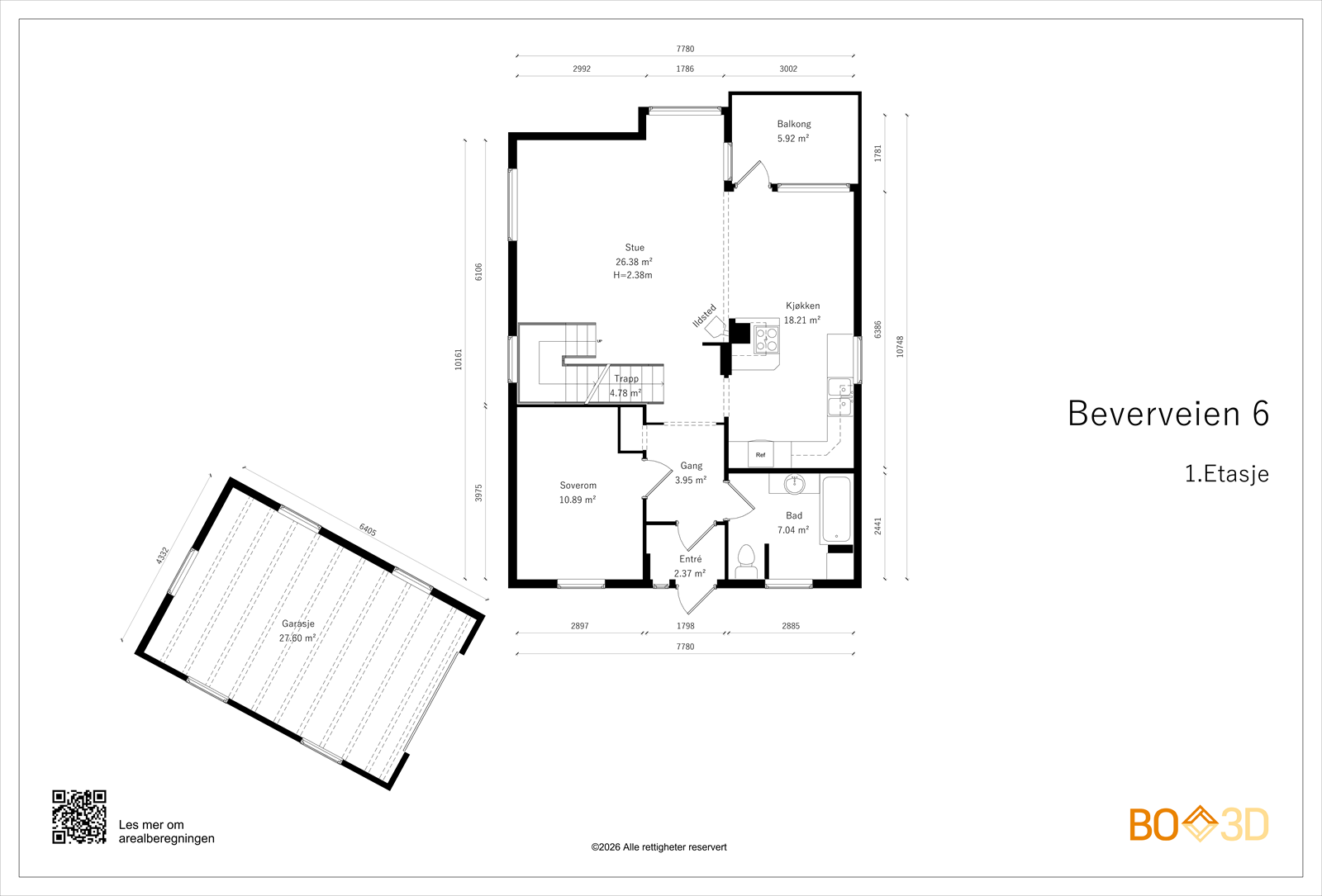 Beverveien 6-1.Etasje-Useable area.png Galleribilde