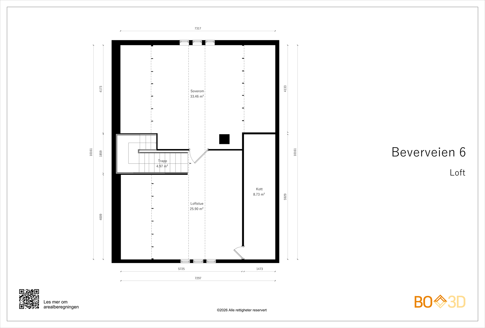 Beverveien 6-Loft-Useable area.png Galleribilde