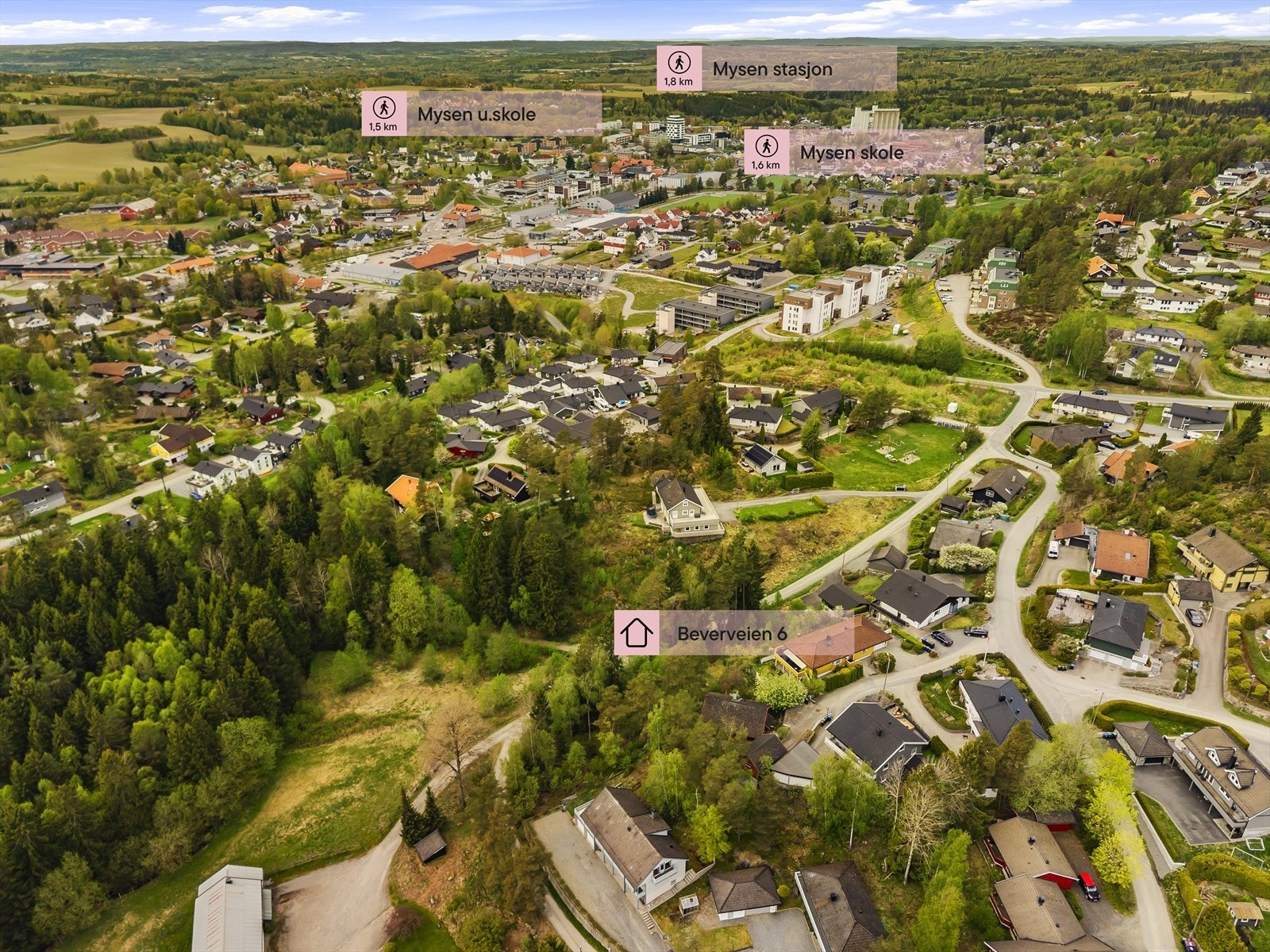 Dronefoto Galleribilde