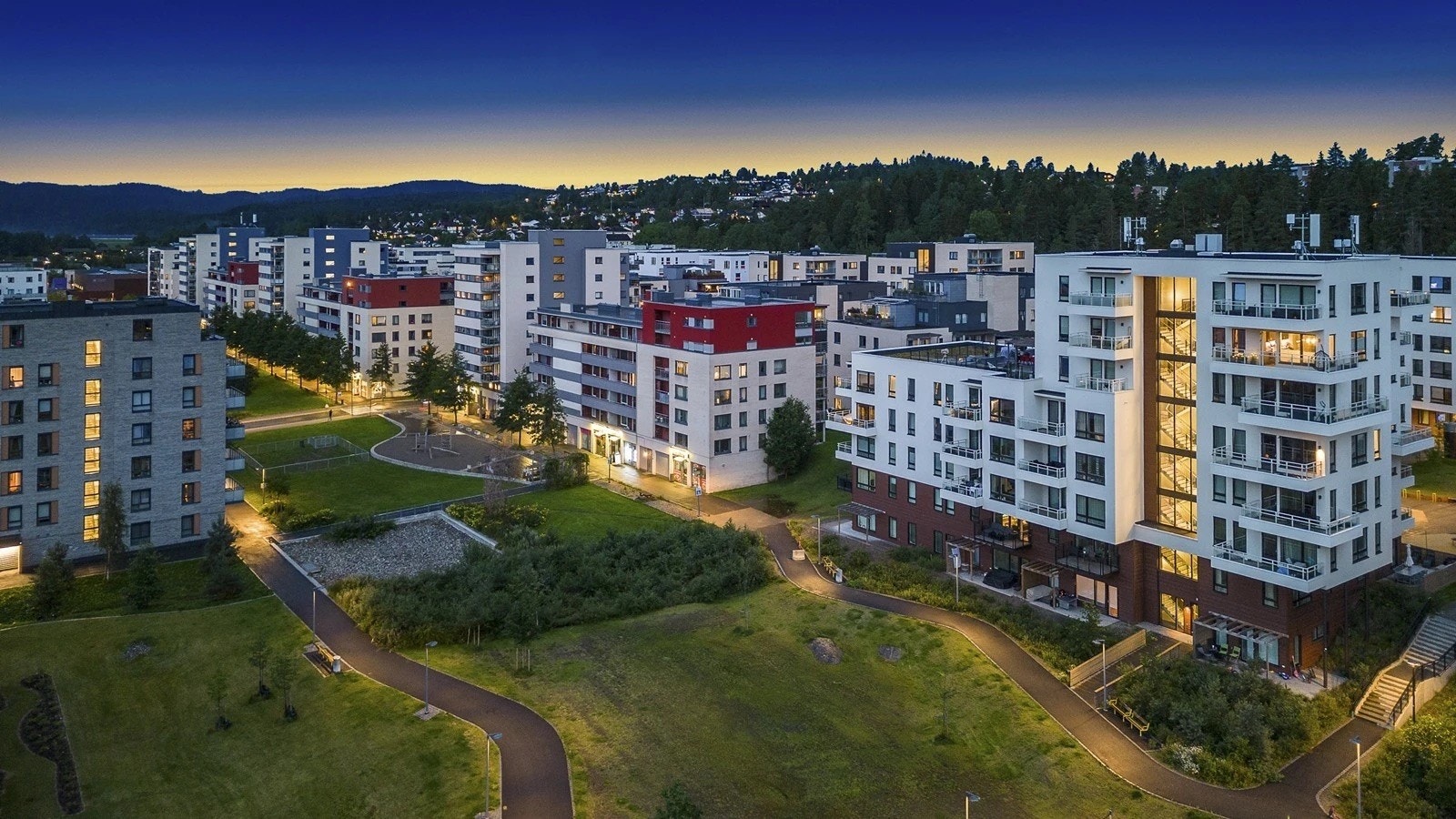 Dronebilde Galleribilde