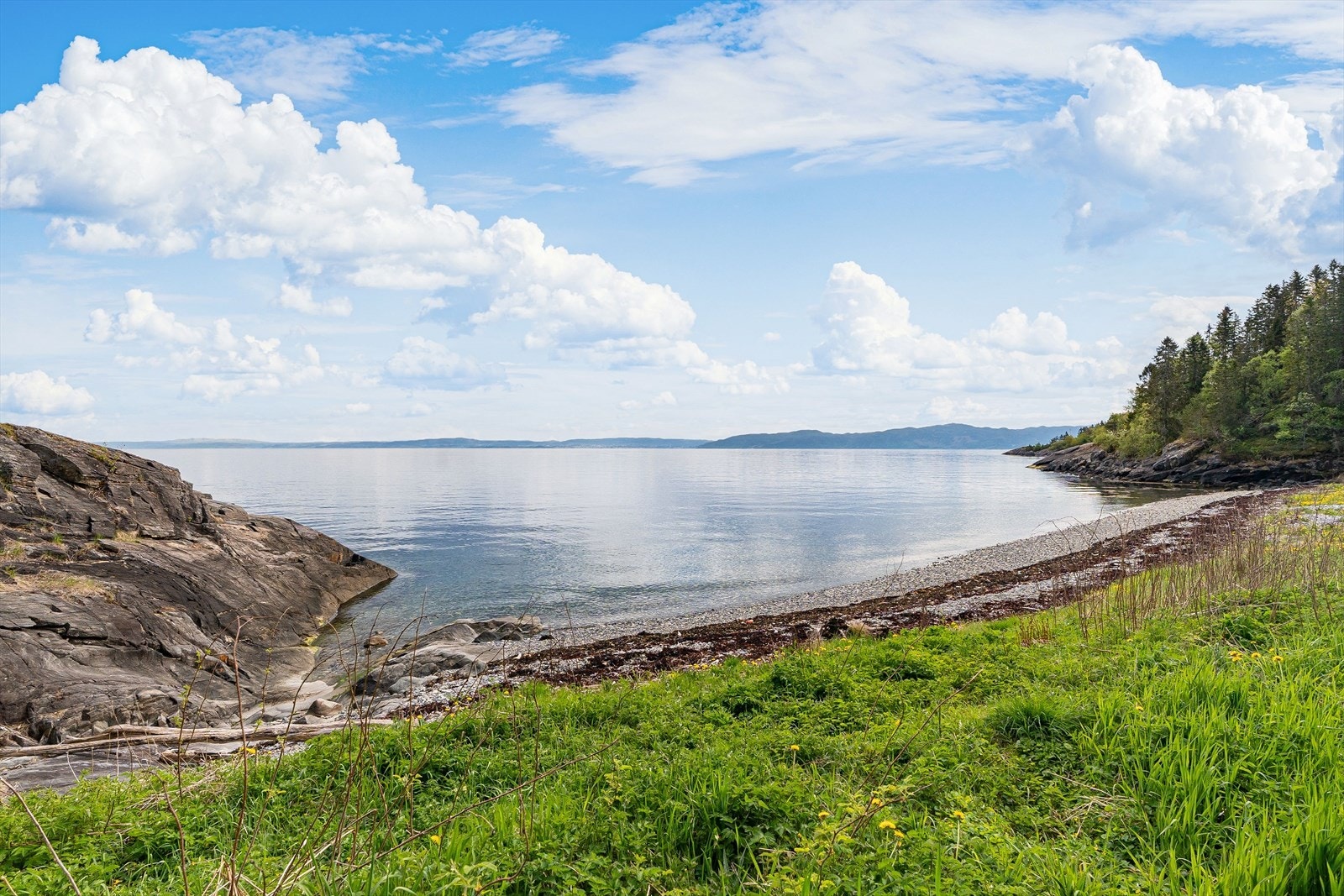 Fjorden er en naturlig del av hverdagen, med gode muligheter for både bading og sjøliv. Galleribilde