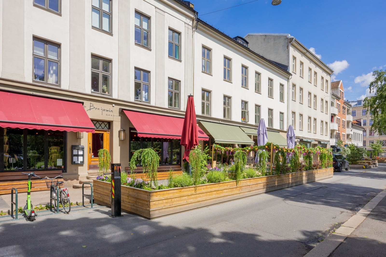 Søndre gate byr på Kaffebrenneriet, Le Benjamin, Delikatessen mm. Galleribilde