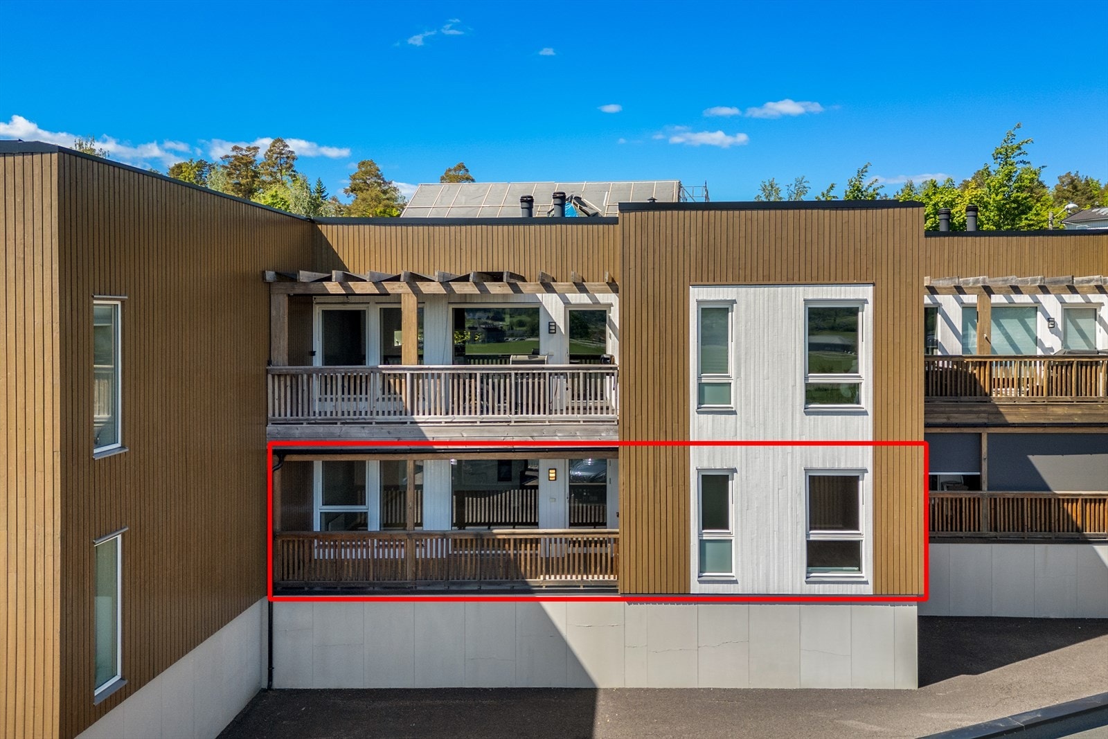 En moderne eierleilighet fra 2019 med alt på ett plan. Galleribilde