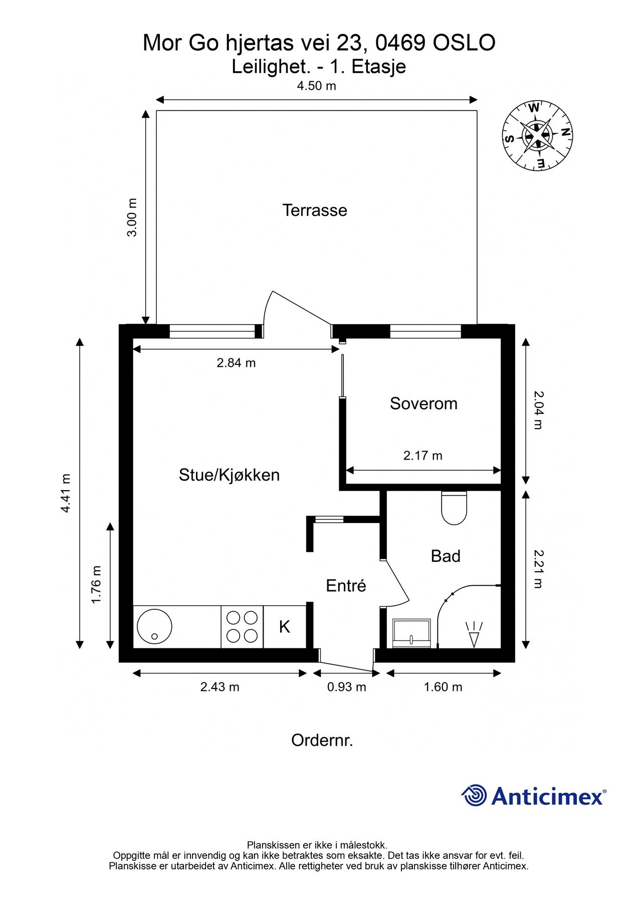 Vi tar en liten titt på plantegningen, slik at du har god oversikt før du blar videre. Galleribilde