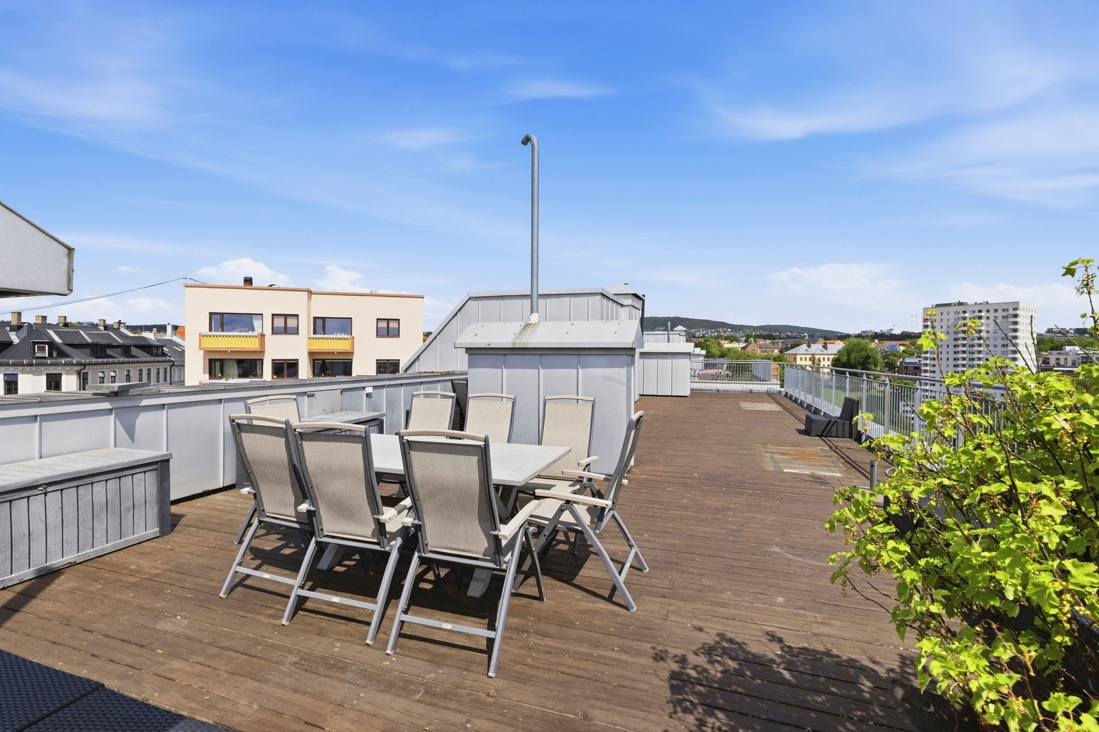 Felles takterrasse med panoramautsikt Galleribilde
