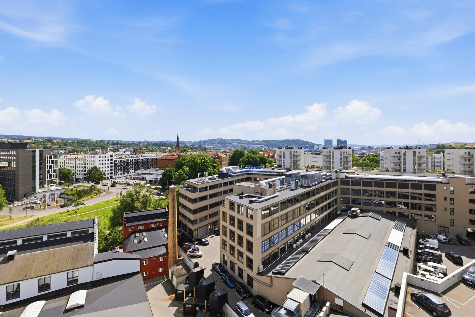 Utsikt fra felles takterrasse Galleribilde