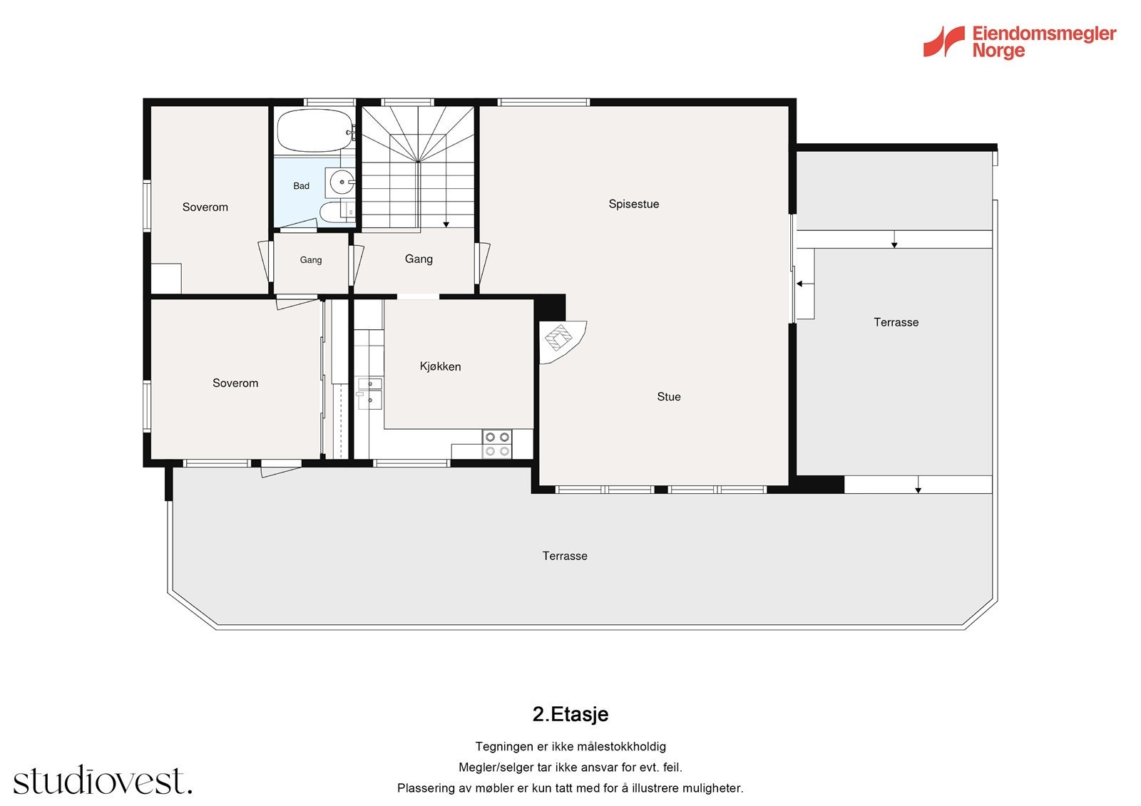 Plantegning 2. etg Galleribilde